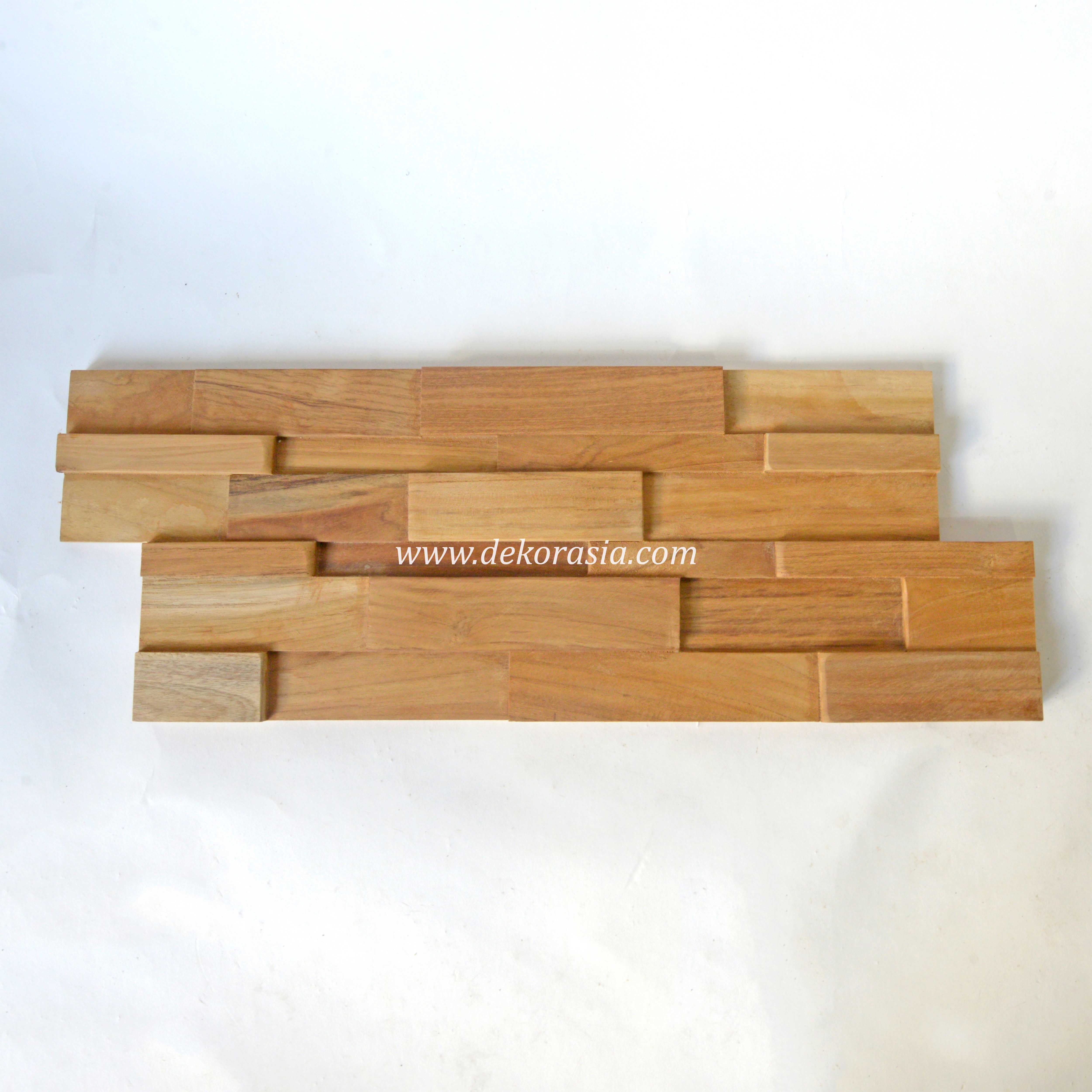 Wood Wall Cladding Square Teak 442 Natural, Wood Panel Wall Home Decor